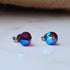Siam Shimmer Crystal Titanium Earrings, 6.5mm
